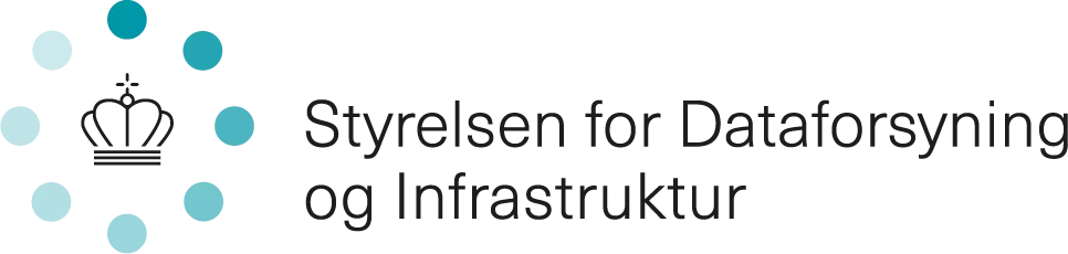 Styrelsen for Dataforsyning og Infrastruktur logo